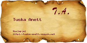 Tuska Anett névjegykártya