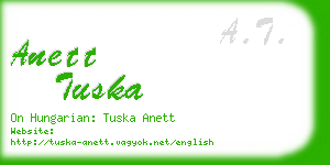 anett tuska business card